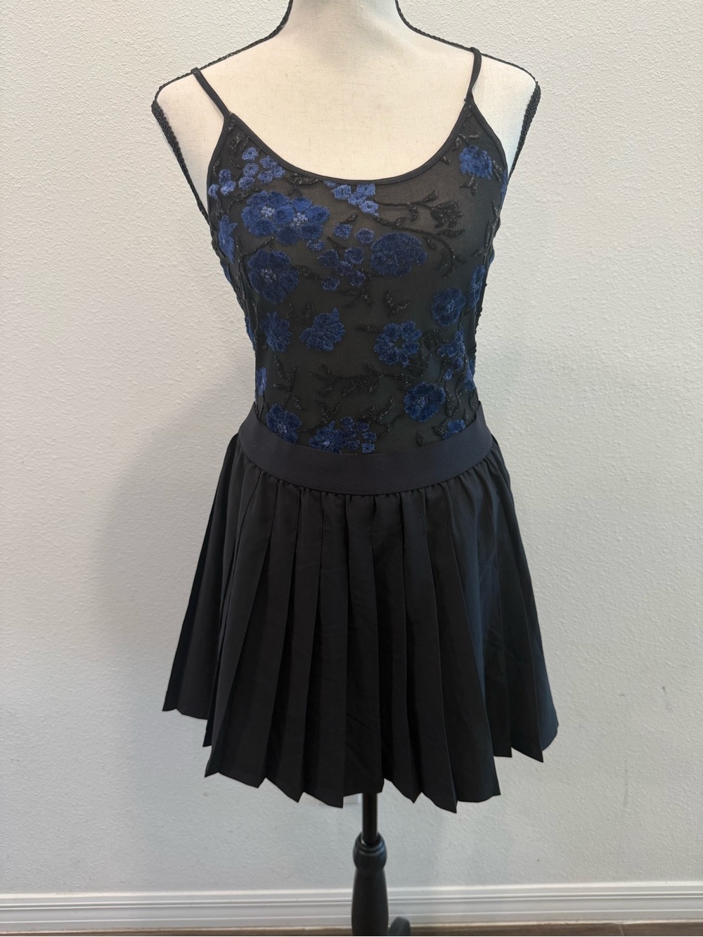 Ideology Black Pleated Mini Skort